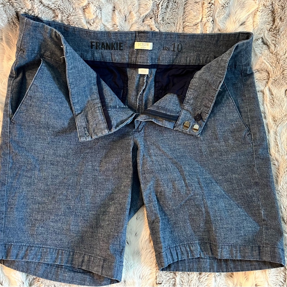 J. Crew Blue Jean Shorts with Relaxed Fit